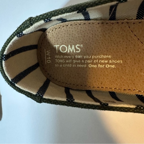 TOMS Classic Heritage Canvas Pine Green NIB - Picture 4 of 5